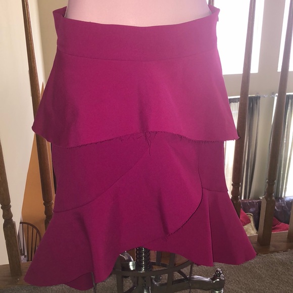 Zara Dresses & Skirts - Zara Hot Pink Layered Ruffled Skirt